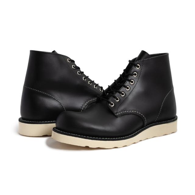 RED WING レッドウィング 6インチ クラシックラウンド ブーツ 6-INCH CLASSIC ROUND BLACK ( ブラック 黒 レザーブーツ アメカジ 本革 メンズ 8165 )_6