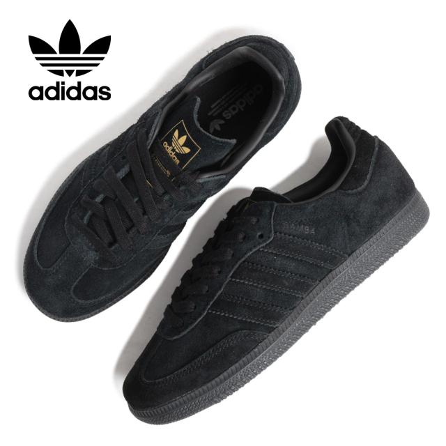 adidas アディダス SAMBA OG サンバ スニーカー BLACK/GREY HEATHER/GOLD METALLIC ( ブラック 黒 レディース レザースニーカー JR0887 )