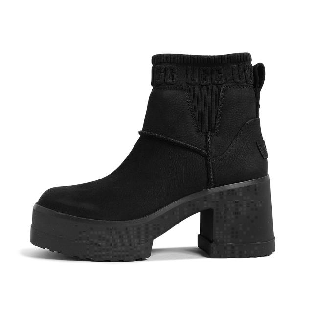 UGG アグ モクシー チェルシー ブーツ スニーカー W MOXY CHELSEA BLACK ( ブラック 黒 レザーブーツ 厚底 ヒール サイドゴア スエード レディース 1171475BLK )_2