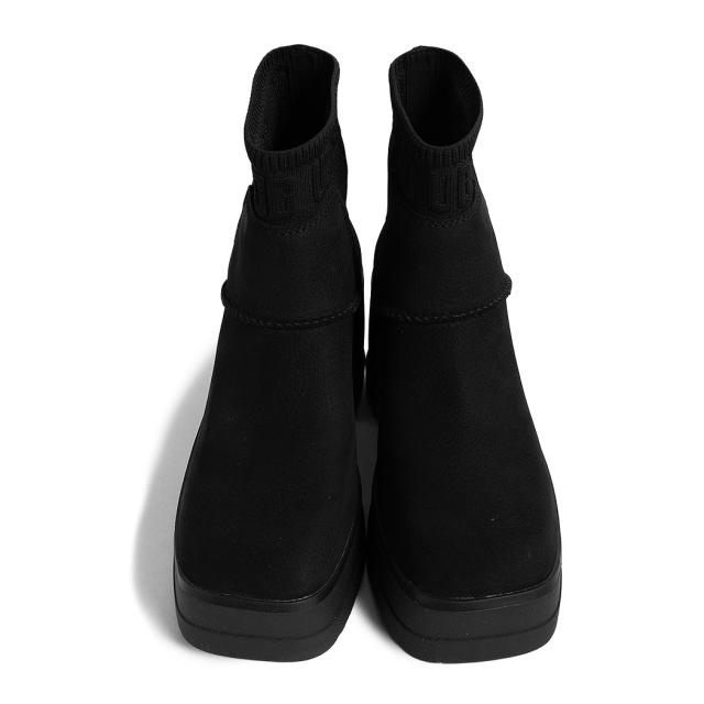 UGG アグ モクシー チェルシー ブーツ スニーカー W MOXY CHELSEA BLACK ( ブラック 黒 レザーブーツ 厚底 ヒール サイドゴア スエード レディース 1171475BLK )_4