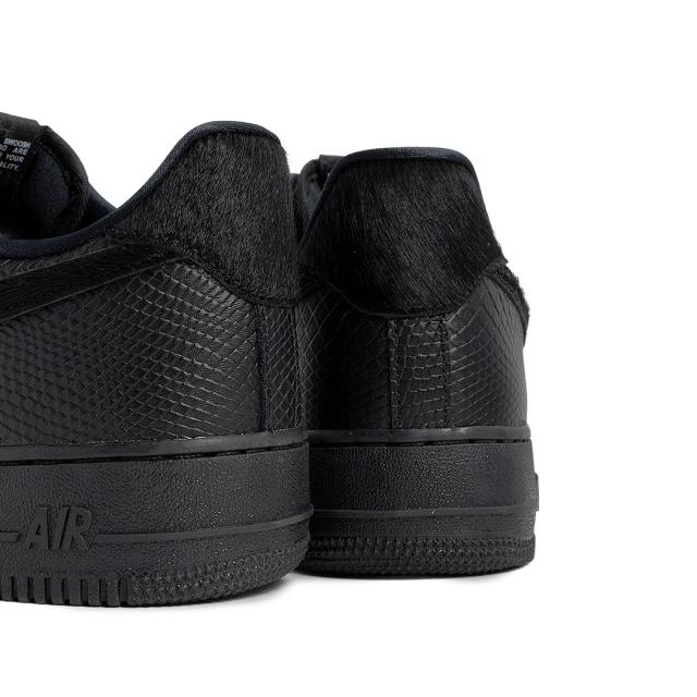 海外限定 NIKE ナイキ エアフォース 1 ロー スニーカー AIR FORCE 1 LOW VARIOUS BLACK MATERIALS ( 日本未発売 ブラック HQ1977-001 )
