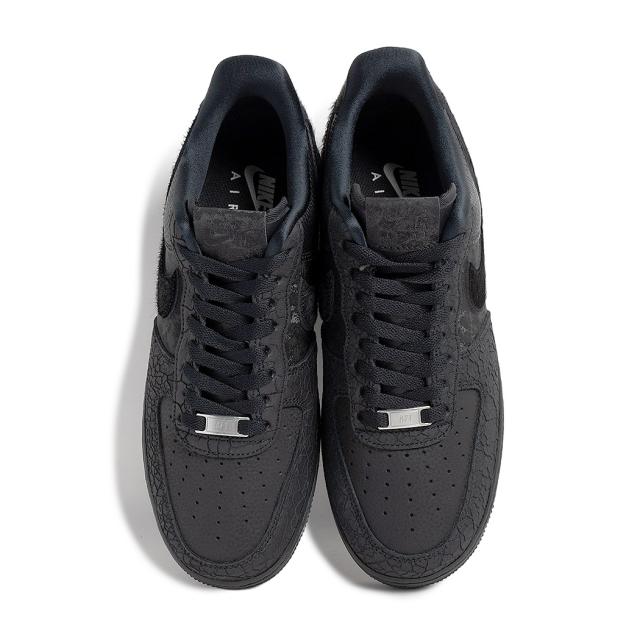 海外限定 NIKE ナイキ エアフォース 1 ロー スニーカー AIR FORCE 1 LOW VARIOUS BLACK MATERIALS ( 日本未発売 ブラック HQ1977-001 )
