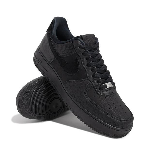 海外限定 NIKE ナイキ エアフォース 1 ロー スニーカー AIR FORCE 1 LOW VARIOUS BLACK MATERIALS ( 日本未発売 ブラック HQ1977-001 )