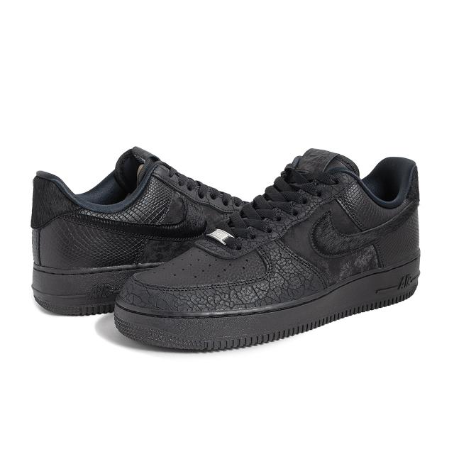 海外限定 NIKE ナイキ エアフォース 1 ロー スニーカー AIR FORCE 1 LOW VARIOUS BLACK MATERIALS ( 日本未発売 ブラック HQ1977-001 )