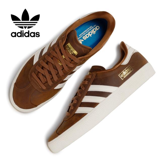 茶 adidas アディダス GAZELLE ADV ガゼル スニーカー DUSKY BRONZE