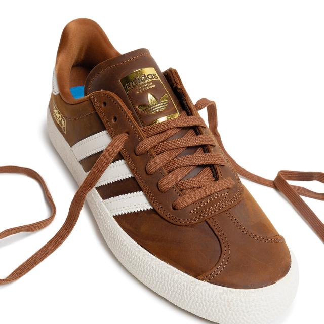 adidas アディダス GAZELLE ADV ガゼル スニーカー DUSKY BRONZE ( ガッツレー スケート SKATE 茶色 ブラウン 白 ホワイト メンズ HQ7547 )_2