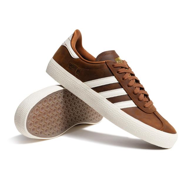 茶 adidas アディダス GAZELLE ADV ガゼル スニーカー DUSKY BRONZE