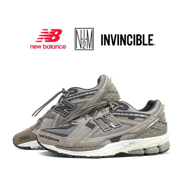 NEW BALANCE エヌ.ハリウッド × インヴィンシブル × ニューバランス スニーカー N.HOOLYWOOD M1906NIH GRAY TITAN ( グレー コラボ グレージュ )