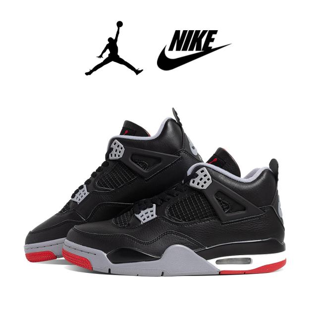 NIKE ナイキ エアジョーダン 4 BRED ブレッド スニーカー AIR JORDAN 4 BLACK/RED ( REIMAGINED AJ4 リイマジンド メンズ FV5029-006 )