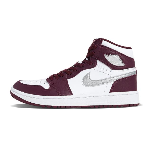 海外限定 NIKE ナイキ エアジョーダン 1 ハイ ゴルフ スニーカー AIR JORDAN 1 HIGH G WHITE/BORDEAUX ( 日本未発売 ゴルフシューズ DQ0660-103 )_1