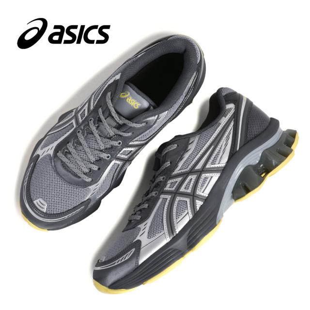 asics アシックス GEL-KINETIC FLUENT ゲル キネティック フルーエント スニーカー GRAVEL/CARBON ( グレー ランニングシューズ 1203A591-027 )