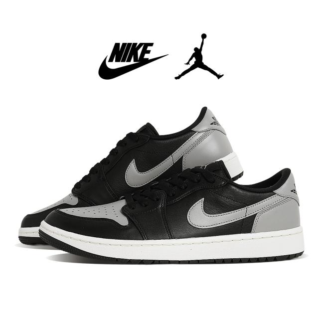 NIKE ナイキ エアジョーダン 1 ロー ゴルフ スニーカー AIR JORDAN 1 LOW GOLF BLACK/MEDIUM GREY ( ブラック グレー DD9315-001 )