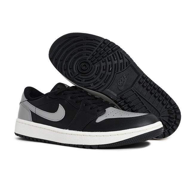 NIKE ナイキ エアジョーダン 1 ロー ゴルフ スニーカー AIR JORDAN 1 LOW GOLF BLACK/MEDIUM GREY ( ブラック グレー DD9315-001 )