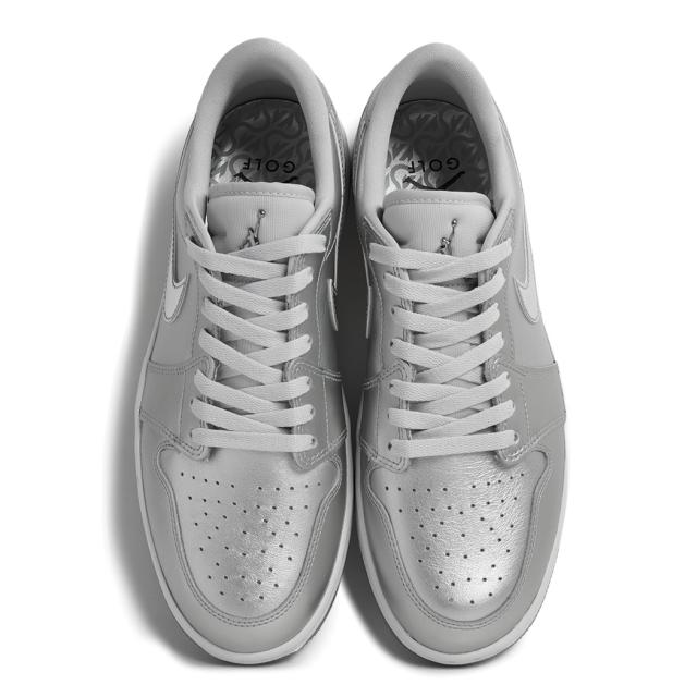NIKE ナイキ エアジョーダン 1 ロー ゴルフ スニーカー AIR JORDAN 1 LOW GOLF GIFT GIVING ( シルバー AJ1 ゴルフシューズ FD6848-001 )