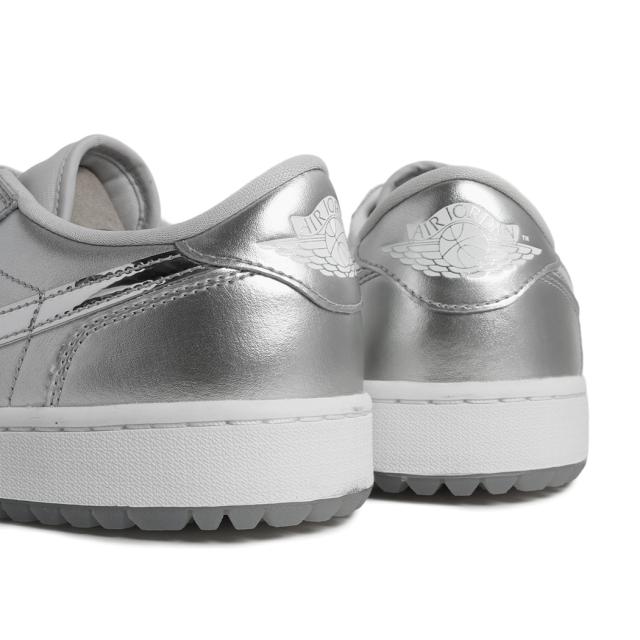 NIKE ナイキ エアジョーダン 1 ロー ゴルフ スニーカー AIR JORDAN 1 LOW GOLF GIFT GIVING ( シルバー AJ1 ゴルフシューズ FD6848-001 )