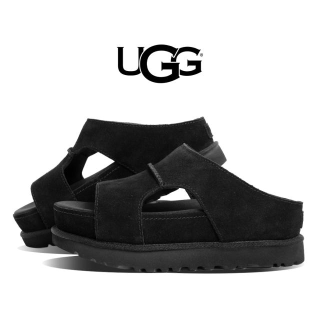 UGG アグ ゴールデンスター ハイ カットアウト スライド サンダル GOLDENSTAR HI CUTOUT SLIDE BLACK ( ブラック 黒 レディース 1175132BLK )