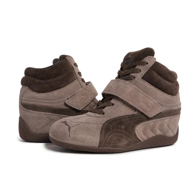 PUMA プーマ SPEEDCAT WEDGE WNS スピードキャット ウェッジ スニーカーTOTALLY TAUPE-CHOCOLATEブラウン ハイカット レザースニーカー レディース 韓国 407878-01_9