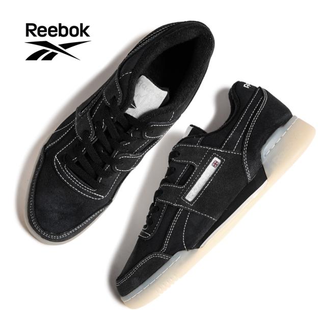 REEBOK リーボック WORKOUT PLUS ワークアウトプラス スニーカー BLACK CHALK ( ブラック 黒 スエードスニーカー 100256319 )