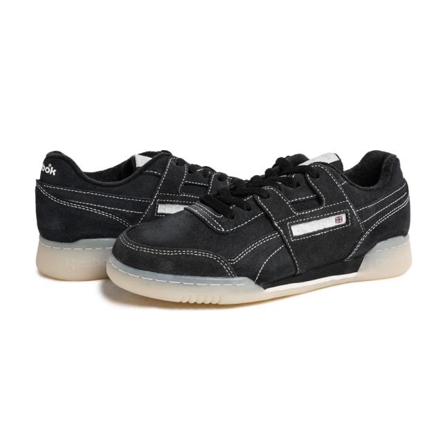 REEBOK リーボック WORKOUT PLUS ワークアウトプラス スニーカー BLACK CHALK ( ブラック 黒 スエードスニーカー 100256319 )_5