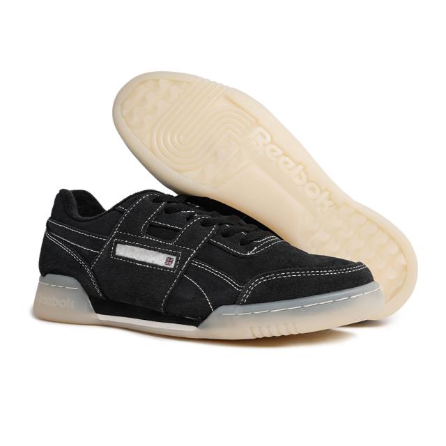 REEBOK リーボック WORKOUT PLUS ワークアウトプラス スニーカー BLACK CHALK ( ブラック 黒 スエードスニーカー 100256319 )_6