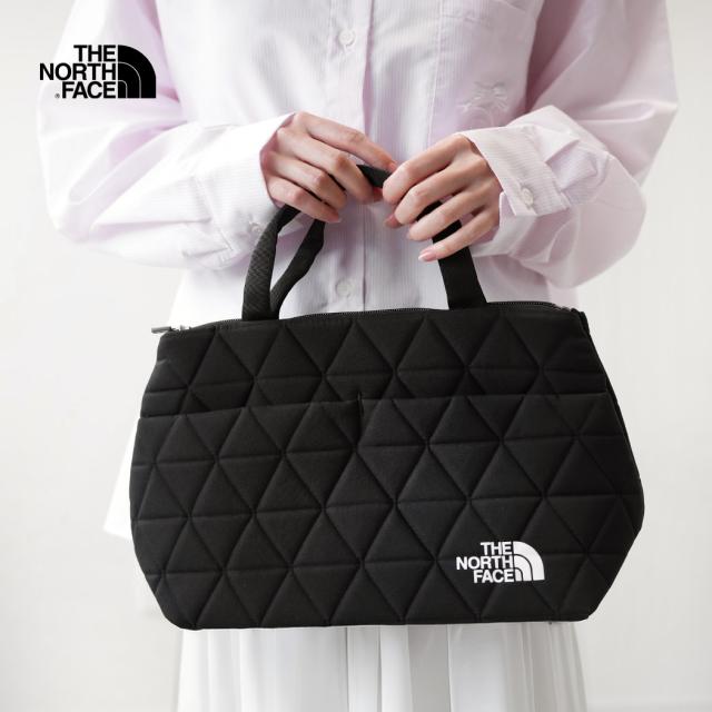 THE NORTH FACE ザ ノースフェイス ジオフェイス ボックス トート バッグ GEOFACE BOX TOTE BAG BLACK キルティング 鞄 レディース ウィメンズ NM32355