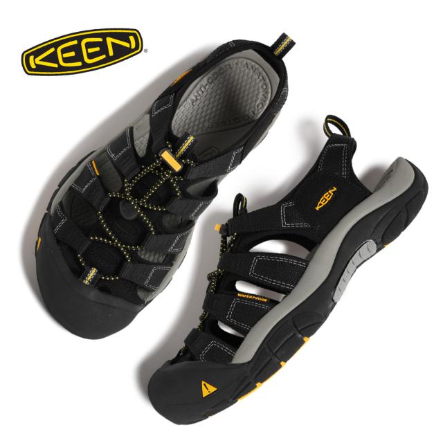 KEEN キーン MENS NEWPORT H2 メンズ ニューポート サンダル BLACK ( ブラック 黒 水陸両用 アウトドア 定番 人気 軽量 川遊び レジャー 1001907 )