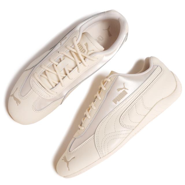 PUMA プーマ 薄底 レザー SPEEDCAT FEMME スピードキャット ファム スニーカー FORESTED IVORY ドライビングシューズ Y2K 白 レディース 405835-01_7