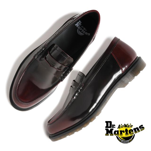 Dr.Martens ドクターマーチン MAYFARE メイフェア ペニー ローファー 革靴 LOAFER CHERRY RED コインローファー レザー ドレス メンズ レディース 42847600