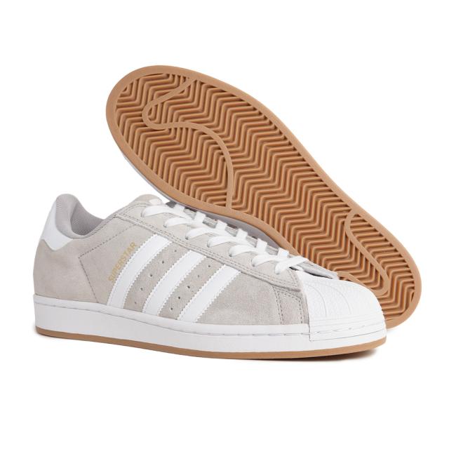 adidas アディダス SUPERSTAR ADV スーパースター スケート スニーカー CLEAR GRANITE CLOUD WHITE グレー ホワイト 白 SKATE メンズ KI5733