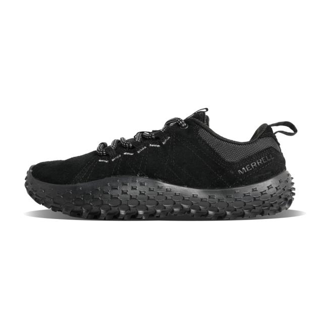 MERRELL メレル WS WRAPT ウィメンズ ラプト スニーカー BLACK ブラック 黒 スエード ハイキング 素足感覚 アウトドア ベアフッド ローカット レディース J037754_1