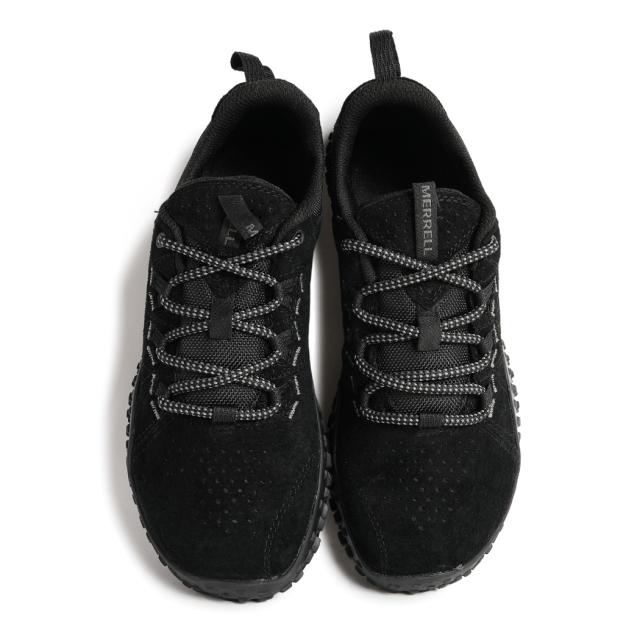 MERRELL メレル WS WRAPT ウィメンズ ラプト スニーカー BLACK ブラック 黒 スエード ハイキング 素足感覚 アウトドア ベアフッド ローカット レディース J037754_2
