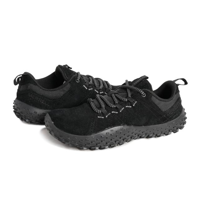 MERRELL メレル WS WRAPT ウィメンズ ラプト スニーカー BLACK ブラック 黒 スエード ハイキング 素足感覚 アウトドア ベアフッド ローカット レディース J037754_6