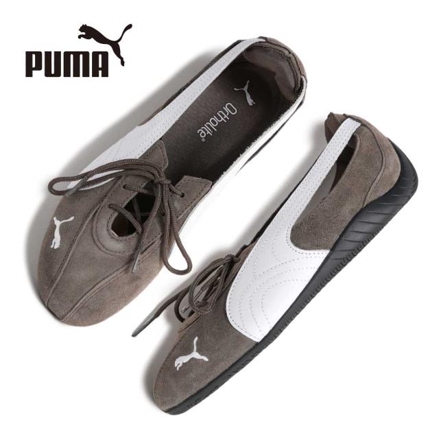 PUMA プーマ 薄底 スピードキャット バレエ シューズ スニーカー SPEEDCAT BALLET NOVA WNS MATTE BRONZE PUMA BLACK 茶色 408340-03