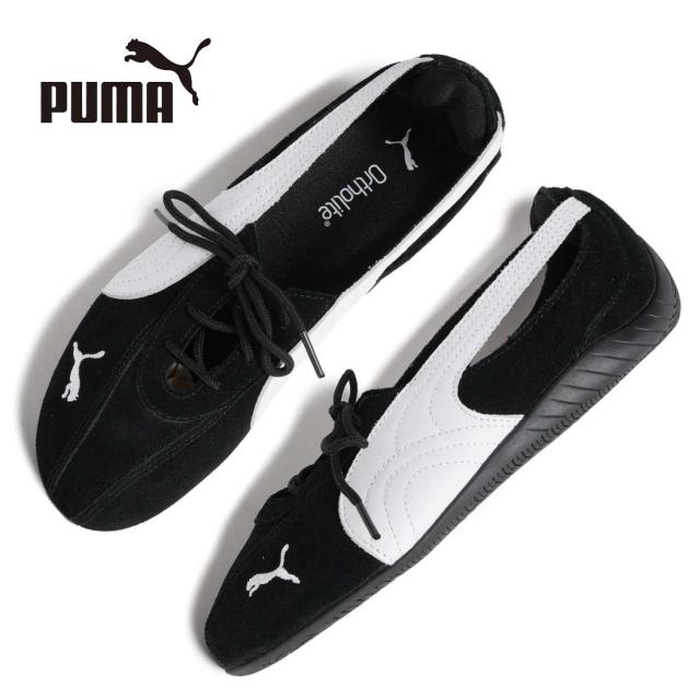 PUMA プーマ 薄底 スピードキャット バレエ シューズ スニーカー SPEEDCAT BALLET NOVA WNS PUMA BLACK PUMA WHITE 黒 レディース 408340-02