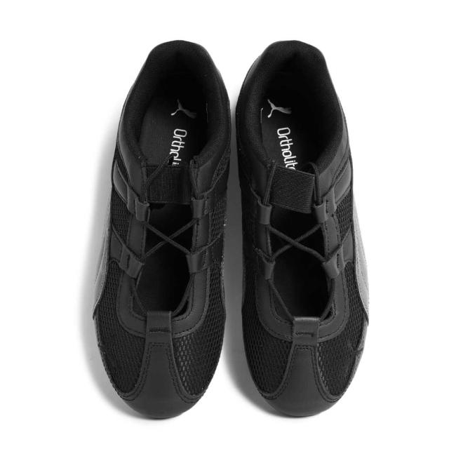 PUMA プーマ 薄底 SPEEDCAT GO MESH WNS スピードキャット ゴー メッシュ ウィメンズ スニーカー BLACK ブラック 黒 シルバー 薄底 レディース 405329-01_2