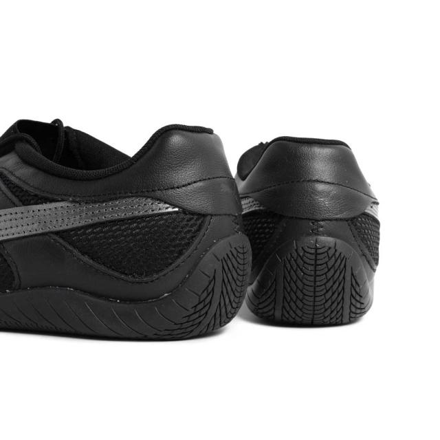 PUMA プーマ 薄底 SPEEDCAT GO MESH WNS スピードキャット ゴー メッシュ ウィメンズ スニーカー BLACK ブラック 黒 シルバー 薄底 レディース 405329-01_3