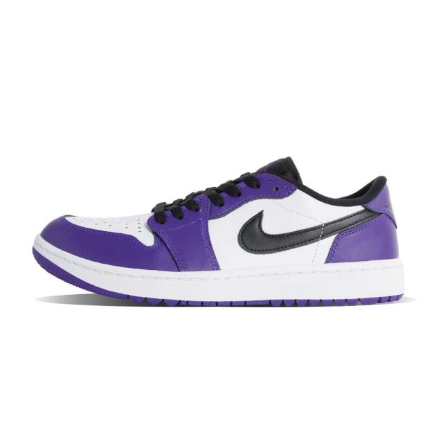 NIKE ナイキ AIR JORDAN 1 LOW GOLF エア ジョーダン ハイ ゴルフ スニーカー COURT PURPLE ( パープル 紫 レザー AJ1 メンズ DD9315-105 )_1