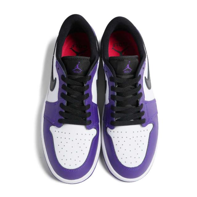 NIKE ナイキ AIR JORDAN 1 LOW GOLF エア ジョーダン ハイ ゴルフ スニーカー COURT PURPLE ( パープル 紫 レザー AJ1 メンズ DD9315-105 )_2
