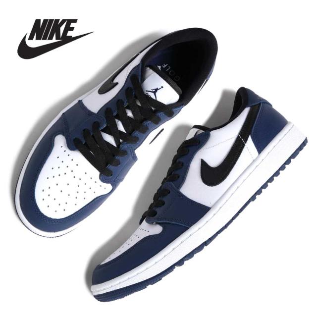NIKE ナイキ AIR JORDAN 1 LOW GOLF エア ジョーダン ハイ ゴルフ スニーカー MIDNIGHT NAVY ( ネイビー レザー AJ1 メンズ DD9315-104 )
