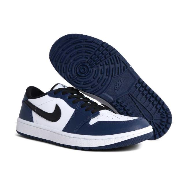 NIKE ナイキ AIR JORDAN 1 LOW GOLF エア ジョーダン ハイ ゴルフ スニーカー MIDNIGHT NAVY ( ネイビー レザー AJ1 メンズ DD9315-104 )