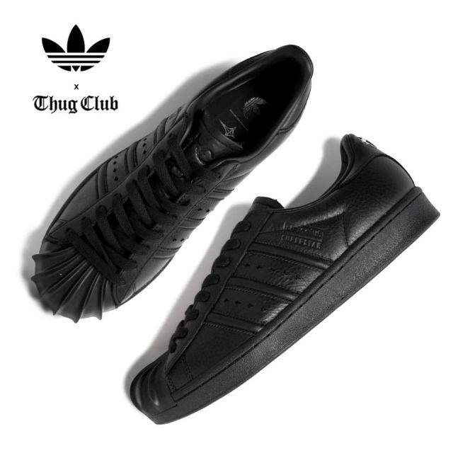 adidas × THUG CLUB アディダス SUPERSTAR VINTAGE サグクラブ コラボ スーパースター ヴィンテージ スニーカー CORE BLACK 黒 メンズ 韓国 KI0824