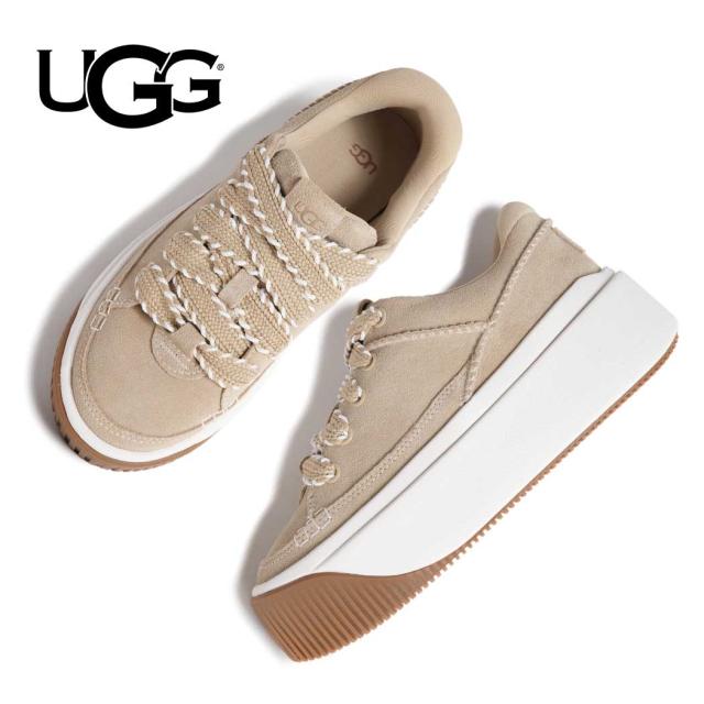 UGG アグ W EZ-DUZZIT SUEDE LACE UP ウィメンズ イージー ダジット スエード スニーカー MUSTARD SEED 厚底 レディース 1175120-MDSD