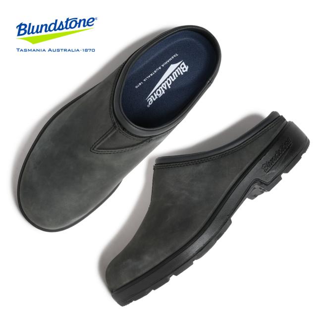 BLUNDSTONE ブランドストーン ORIGINALS CLOG #2420 オリジナルス クロッグ サンダル ミュール 革靴 RUSTIC BLACK ヌバック スリッポン BS2420056