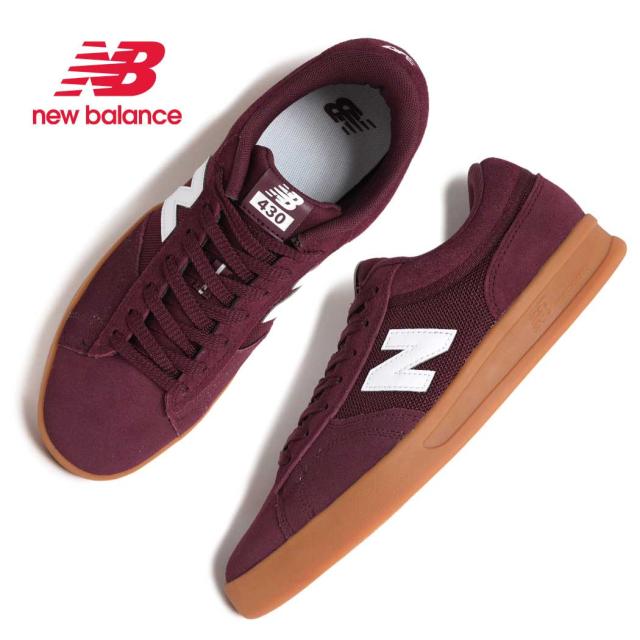 NEW BALANCE NUMERIC ニューバランス ヌメリック UN430BYG 430 スニーカー BURGUNDY WHITE ( レッド バーガンディ 赤 SKATE スケート メンズ )