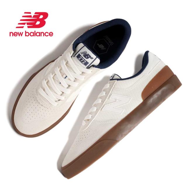 NEW BALANCE NUMERIC ニューバランス ヌメリック 272 スニーカー UN272WDG WHITE BROWN ( ホワイト 白 ガムソール SKATE スケート メンズ )
