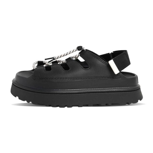 UGG アグ ゴールデン グロウ トグル サンダル GOLDEN GLOW TOGGLE BLACK ブラック 黒 厚底 レースアップ ラバー レディース ウィメンズ 1179370-BLK_2