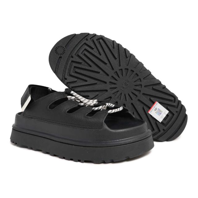 UGG アグ ゴールデン グロウ トグル サンダル GOLDEN GLOW TOGGLE BLACK ブラック 黒 厚底 レースアップ ラバー レディース ウィメンズ 1179370-BLK_6