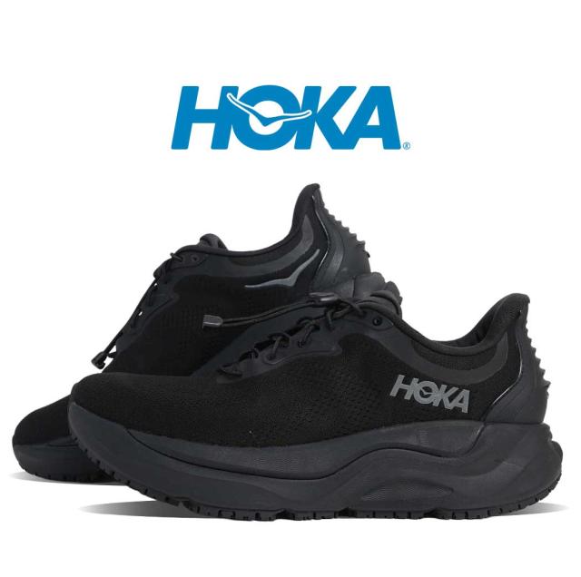 HOKA ONE ONE ホカ オネ オネ アラヒ スニーカー ARAHI SR BLACK ( ドローコード 厚底 ブラック 黒 撥水 メンズ 1168712-BBLC )