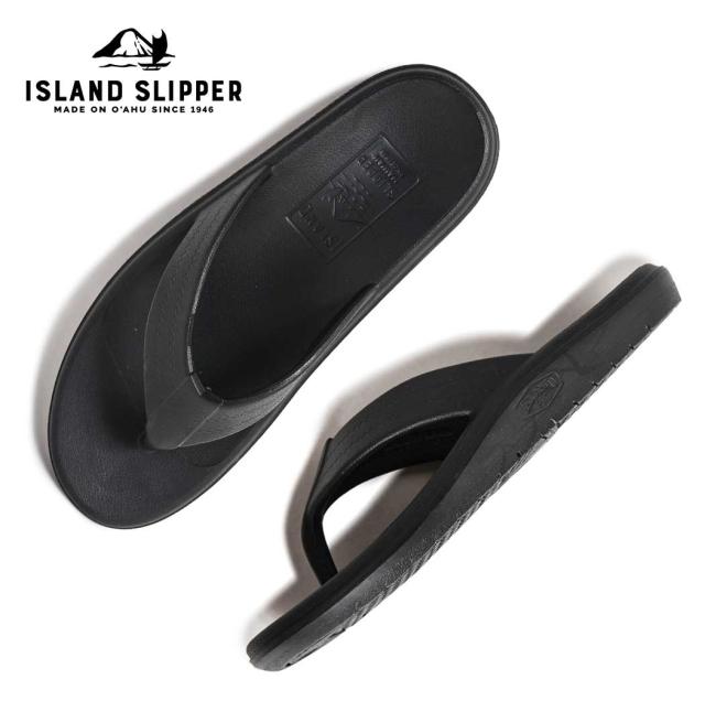 ISLAND SLIPPER アイランドスリッパ トング サンダル CLAS.EVATHONG EVAPT202 BLACK EVA ( ブラック 黒 ラバー メンズ レディース )