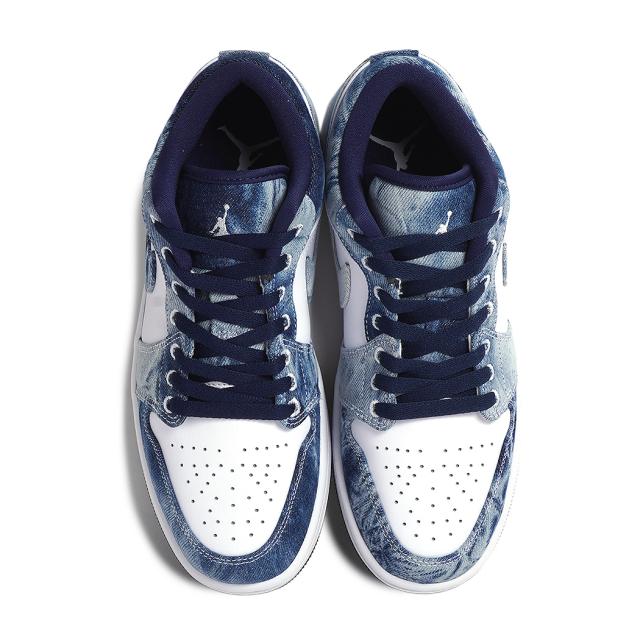 海外限定 NIKE AIR JORDAN 1 LOW SE Washed Denim ナイキ エア ジョーダン ロー スニーカー ( 日本未発売 デニム CZ8455-100 )_5